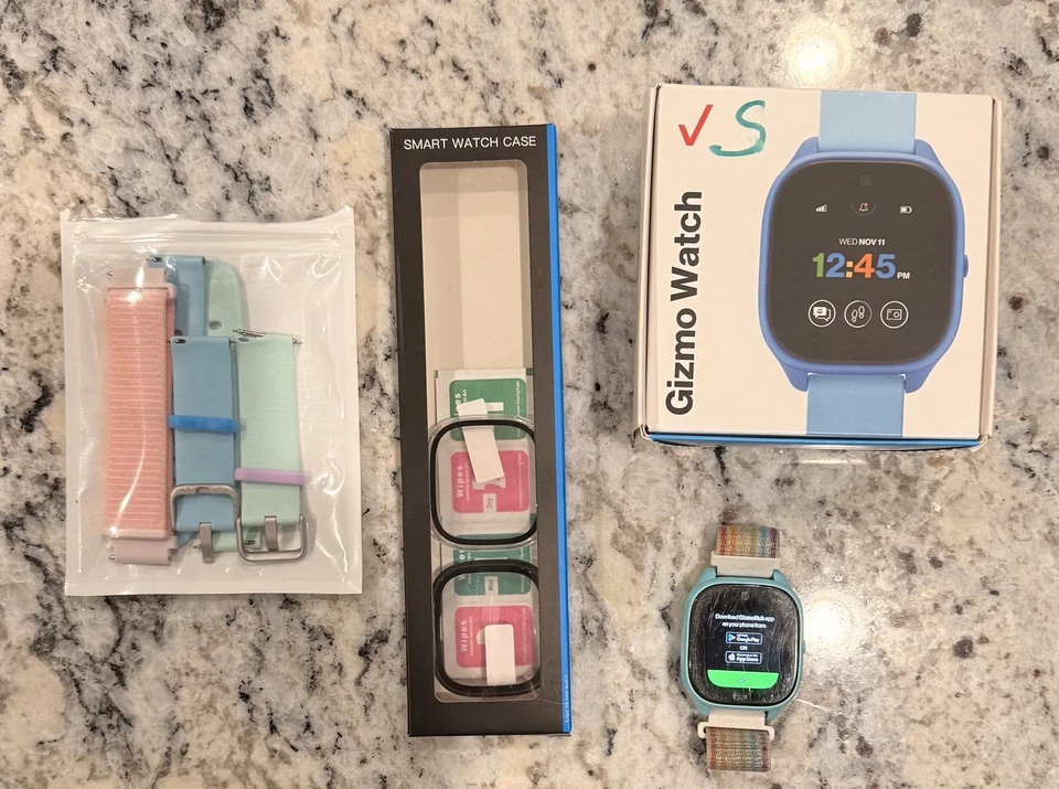 Gizmo Watch 3 QTAX57M Smartwatch for Kids, Blue, Verizon Used w/ box *read desc* - Image 1 of 2