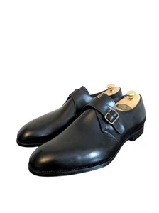 Zapatos Edward Green Para Hombre 'Troon' Monk Correa Negros Talla 11 - Imagen 1 de 12