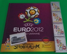 Panini EURO 2012 hardcover album + 255 different stickers + new 1 to 6