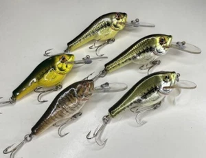 Vintage BAGLEY’S “Tru-Life” Lures, All Early “ALL-BRASS” &Diff.All Mint Or Near! - Picture 1 of 24