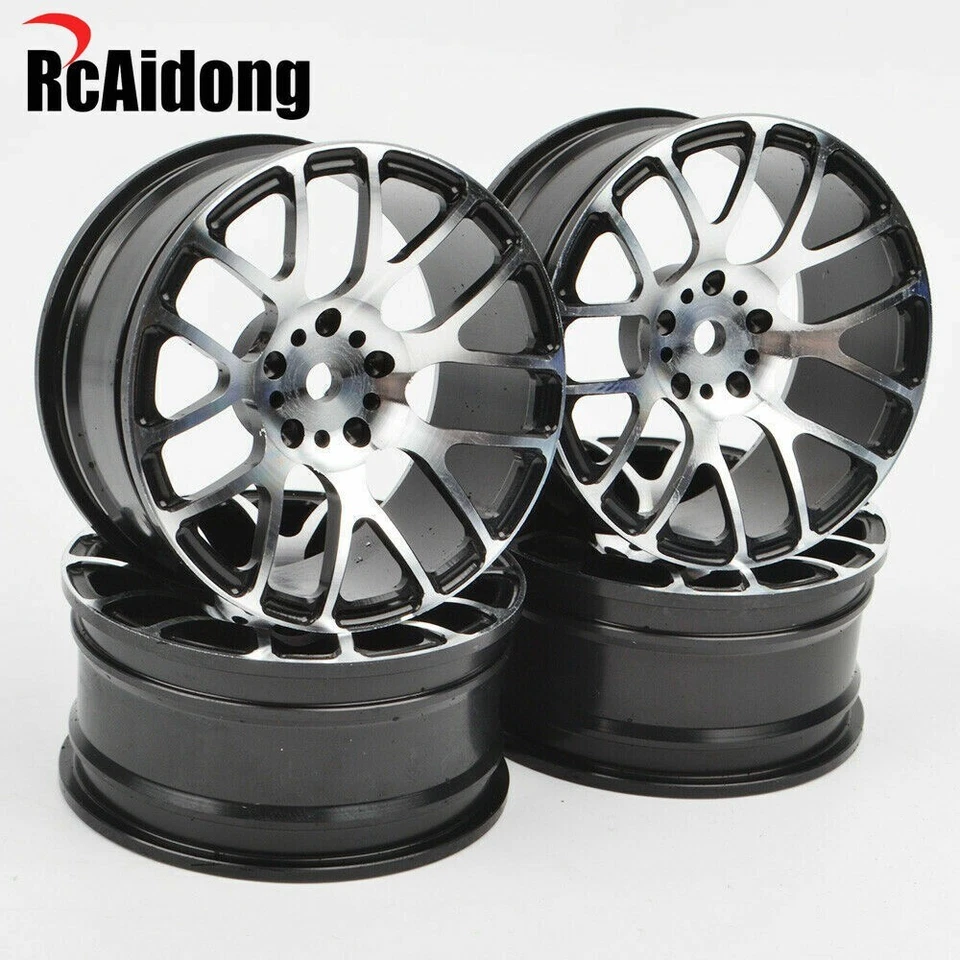 RcAidong Aluminium Felgen Für Tamiya TT-01 TT02 1/10 RC Drift on-Road Racing Car - Bild 1 von 4