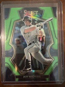2023 SELECT NEON GREEN PRIZM PREMIER  #d /75 Jeff Bagwell #106  Houston Astros
