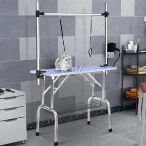 36" Pet Grooming Table Adjustable TWO Arms Heavy Duty Table for Dog Cat Foldable - Picture 1 of 9