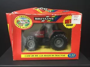CASE IH 135 MAXXUM TRACTOR Britains AUTHNENTIC FARM MODELS 1:32 (Box Damage) - Picture 1 of 5
