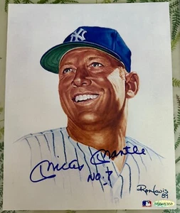 MICKEY MANTLE Signed Autograph LIVING LEGENDS 8x10 Ron Lewis UDA COA - Picture 1 of 4