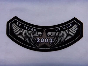 NUOVA TOPPA STOFFA 2003 MOTO HARLEY DAVIDSON 20 ANNI DI H.O.G - Foto 1 di 2