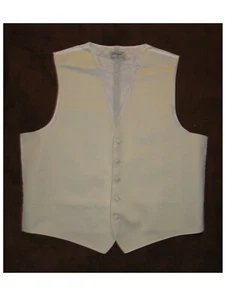 303 NWOT CHAPLIN CSS XLR Men's Light Yellow Dress Vest Size XL 5 Buttons - Picture 1 of 11