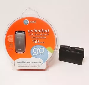 AT&T Samsung A107 Flip Cell Go Phone-Prepaid with New Carrying Case - Picture 1 of 10