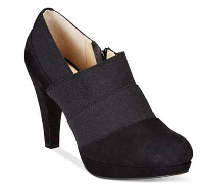 Botines de tacón alto de gamuza negros para mujer Adrienne Vittadini talla 8,5 M Foto 1 de 4