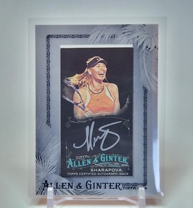 2016 Topps Allen & Ginter Maria Sharapova Auto - Silver Ink SP Framed Mini