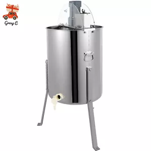 Elektrische Honigschleuder 4Rahmen Waben Honig Edelstahl Imker Schleuder 120W DE - Bild 1 von 20