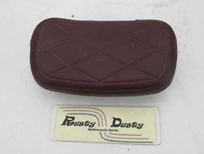 Almohadilla de respaldo marrón con patrón de diamante Drag Specialties vintage Honda Goldwing GL Foto 1 de 4