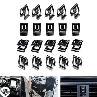 50 PIEZAS Panel de tablero de instrumentos de consola de automóvil Clips de retención de metal Sujetadores interiores Foto 1 de 4