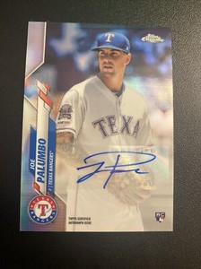 2020 Topps Chrome Update Joe Palumbo AUTO Refractor #USA-JPA RC-Rangers 