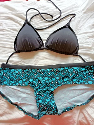 Curvy Kate/Atmosphere UK 12 Black Mix Padded Halterneck/Reflex Short Bikini Set - Image 1 of 4