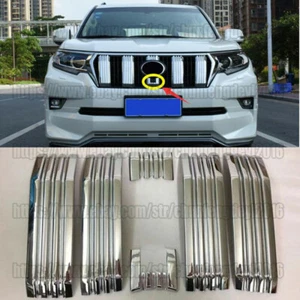 For Toyota Land Cruiser Prado FJ150 2018-2022 Chrome Front Grille Cover Trim 6x - Bild 1 von 7