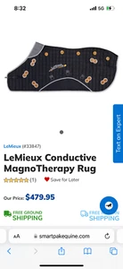 Magnetic horse blanket - LeMieux Magnotherapy - Picture 1 of 2