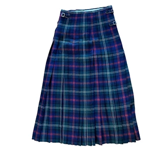 Geoffrey Tailor Highland Crafts Royal Mile Scotland Tweed Kilt Size 12 US - Picture 1 of 12