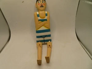 VINTAGE FIGURE ARTICULATED LEGS MAN IN BATHING SUIT 13 1/2 INCH - Bild 1 von 4