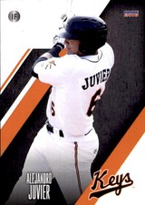 2018 Frederick Keys Choice #14 Alejandro Juvier Miami Florida FL Baseball Card
