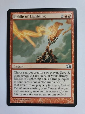 MTG Magic The Gathering Card Riddle of Lightning Instant Red Future Sight  - Image 1 of 2