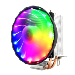 2 Heat Pipes CPU Cooler PC Quiet Radiator for Intel LGA (4 Pin RGB) - Bild 1 von 9