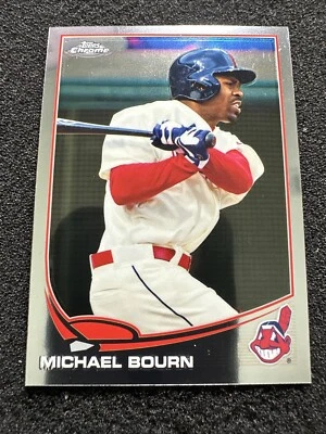 MICHAEL BOURN #74 2013 Topps Chrome Baseball QTY Cleveland Indians - Image 1 of 2