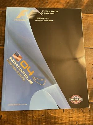 2004 Formula-1 United States Grand Prix Program F-1 Michael Schumacher Ferrari - Image 1 of 4