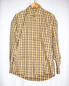 Burberry London Men's Button Down Plaid Dress Shirt - 100% Cotton - Picture 1 of 5