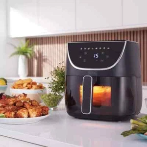 Black+Decker 6L Digital Air Fryer 60Min Timer 4in1 Energy Efficient 8 Set Menus - Picture 1 of 4