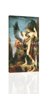 Oedipus And The Sphinx-Gustave Moreau - CANVAS OR PRINT WALL ART - Picture 1 of 3