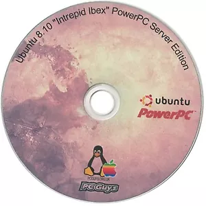 Ubuntu 8.10 Intrepid Ibex PowerPC Server Edition CD Install Apple Mac G3 G4 G5 I - Picture 1 of 1
