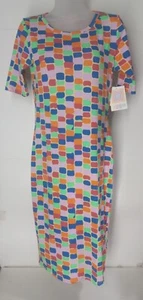 LulaRoe Julia Kleid Damen Größe XS Extra Small Stretch Mehrfarbig mit Etikett - Bild 1 von 8