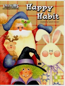 Happy Habit Sandi Strecker Acrylic Decorative Painting Holiday Patterns Book - Picture 1 of 9