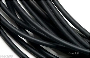 Cinta de caucho 6 mm negra redonda 10 m cadena de caucho cordón de caucho caucho NUEVA - Imagen 1 de 1