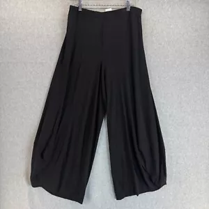 Alembika Size 2 Womens US (8/10) Black Punto Wide Balloon Leg Pants Ponte Flowy - Picture 1 of 11