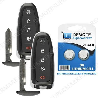 2 Remote Keyless Entry For 2011 2012 2013 2014 2015 Lincoln MKX Car Key Fob Foto 1 de 4