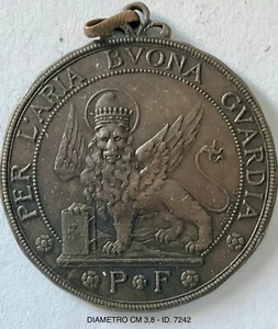 VENEZIA DIFESA AEREA DI VENEZIA 1915 ANNO I° MED. PER L’ARIA BUONA GUARDIA 1a GM - Picture 1 of 6