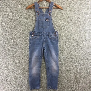 Jordache Overalls Youth 6 6X Blue Bibbed Tapered Distressed Denim Casual - Picture 1 of 8