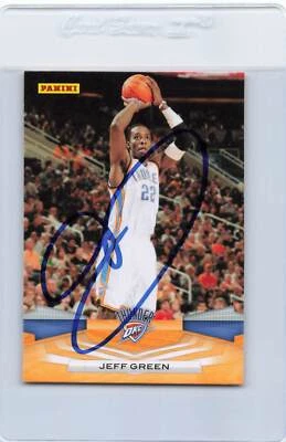 2009/10 Panini #230 Jeff Green Thunder Signed Auto *H9574 - Image 1 of 2