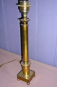 base lampada comò ottone classico semplice stelo colonna lampada lampada - Foto 1 di 5
