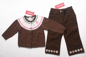 NWT Gymboree Winter Ballerina girls size 18 24 months 2T brown sweater pants - Picture 1 of 7
