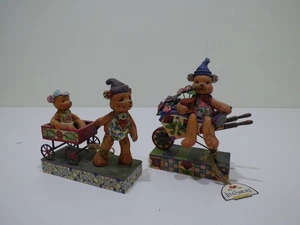 Figuras Jim Shore Heartwood Creek Teddy Bears Pull Me Now & I'll Pull You Later - Imagen 1 de 7