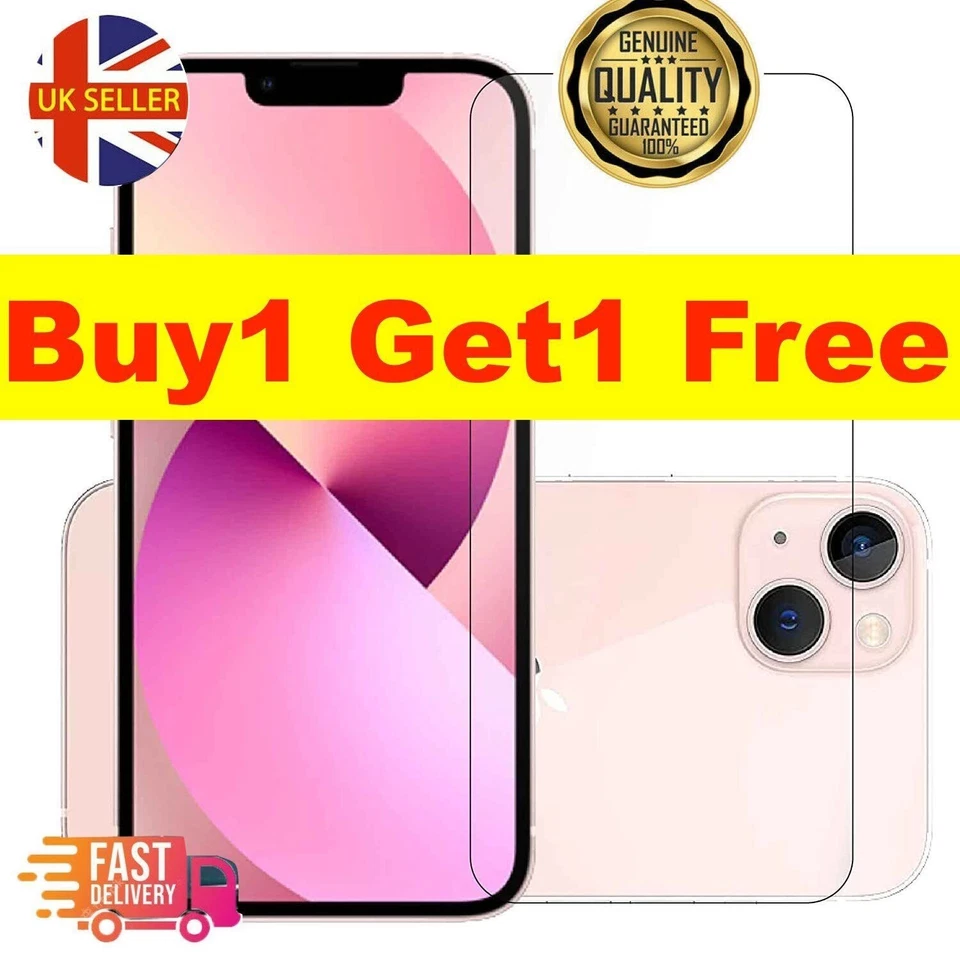 Tempered Glass Screen Protector film for iPhone 17 16 15 14 13 12 11 Pro Max Xr - Image 1 of 4