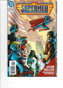 SUPERMEN OF AMERICA # 1 WITH MEMBERSHIP KIT(DC 1999)VF+ - Picture 1 of 3