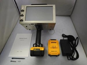 Li-Batterie Touchscreen Markierungsmaschine Dot Peen Marker Vin No.90x30mm - Bild 1 von 20