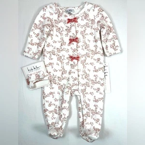 NUEVO CON ETIQUETAS NICOLE MILLER Bebé Niñas Calzado Acolchado Garceta Rosa Suave Floral 6-9M NUEVO - Imagen 1 de 12