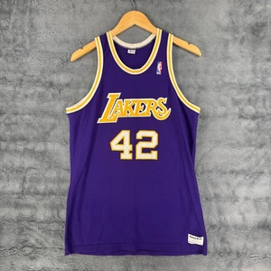 Sand Knit NBA Los Angeles Lakers James Worthy #42 Jersey Size L USA - Picture 1 of 6