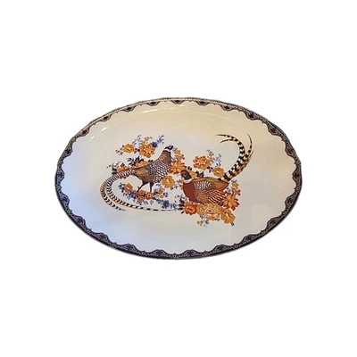 Plato ovalado para servir faisán Willian Sonoma 18x13 Foto 1 de 4