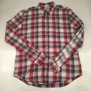 Barbour Herren Slim Fit Hemd Medium M Blau Rot Gelb Leuchtfeuer Marke - Bild 1 von 24